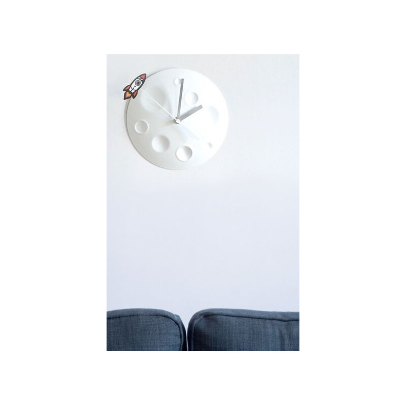 Horloge suck UK Rocket Moon Clock