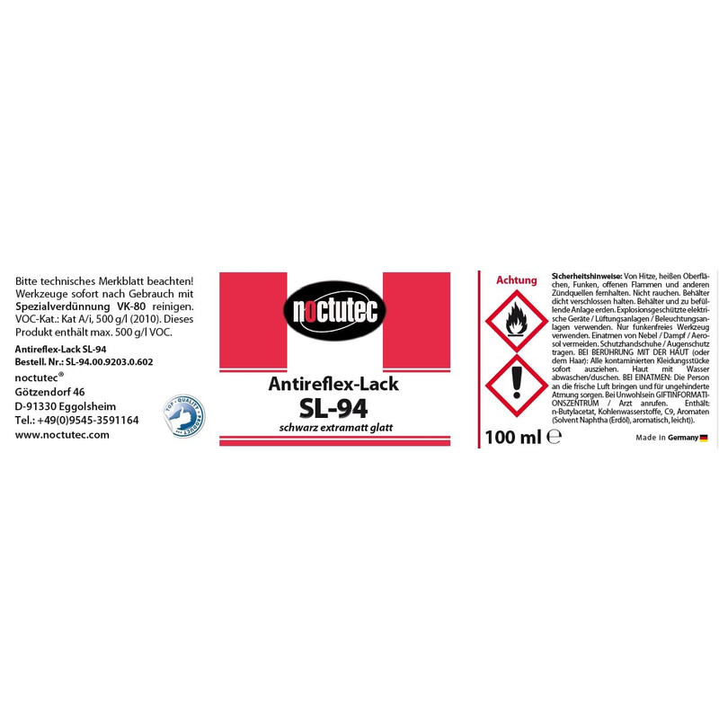 noctutec Vernis Antireflex SL-94 lisse 100 ml
