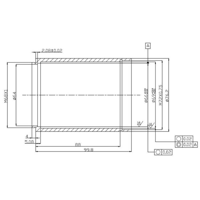 TS Optics Correcteur de coma pour télescopes Newton Riccardi Design 3"