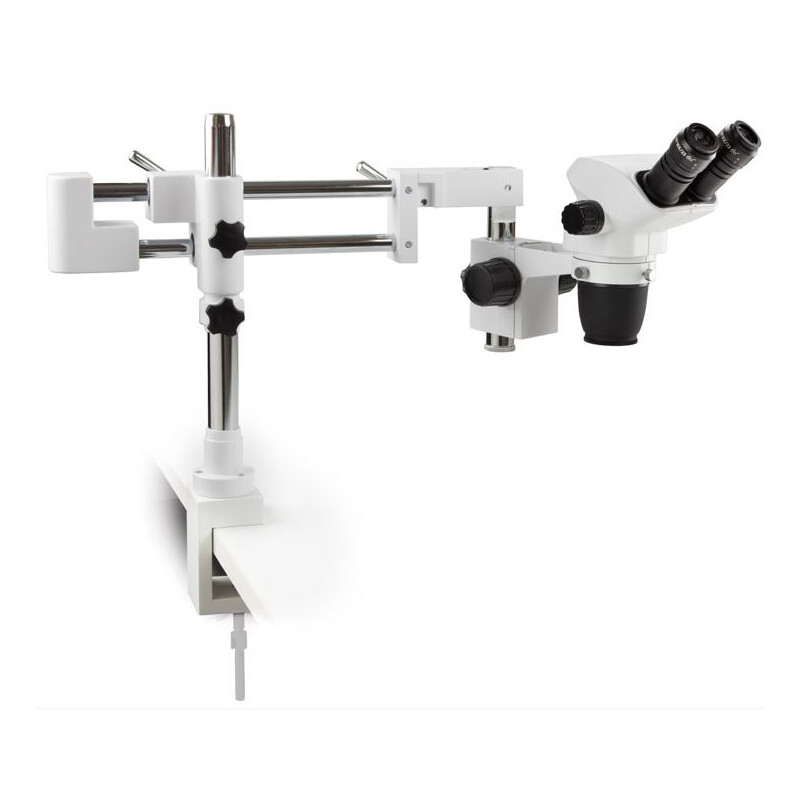Microscope stéréo zoom Euromex NZ.1702-BC, 6.5-55x, Doppelarm, Tischklemme, bino