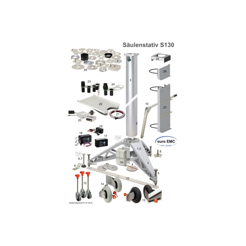 euro EMC Collier pour statif à colonne S130