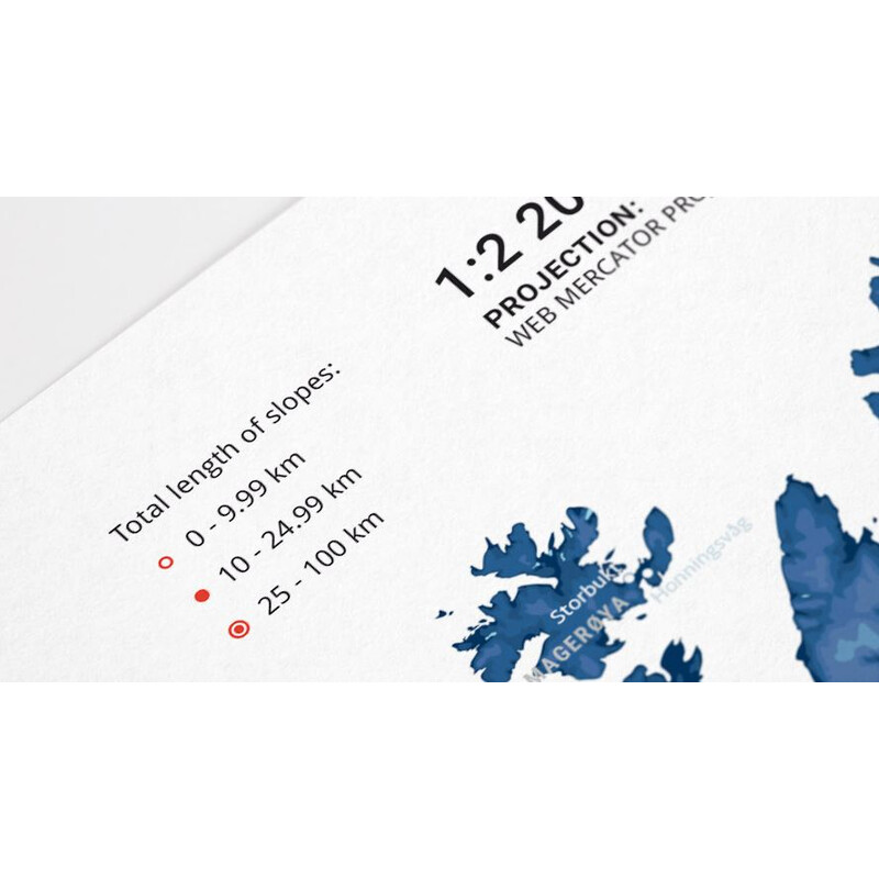 Carte régionale Marmota Maps Ski Resorts of Scandinavia