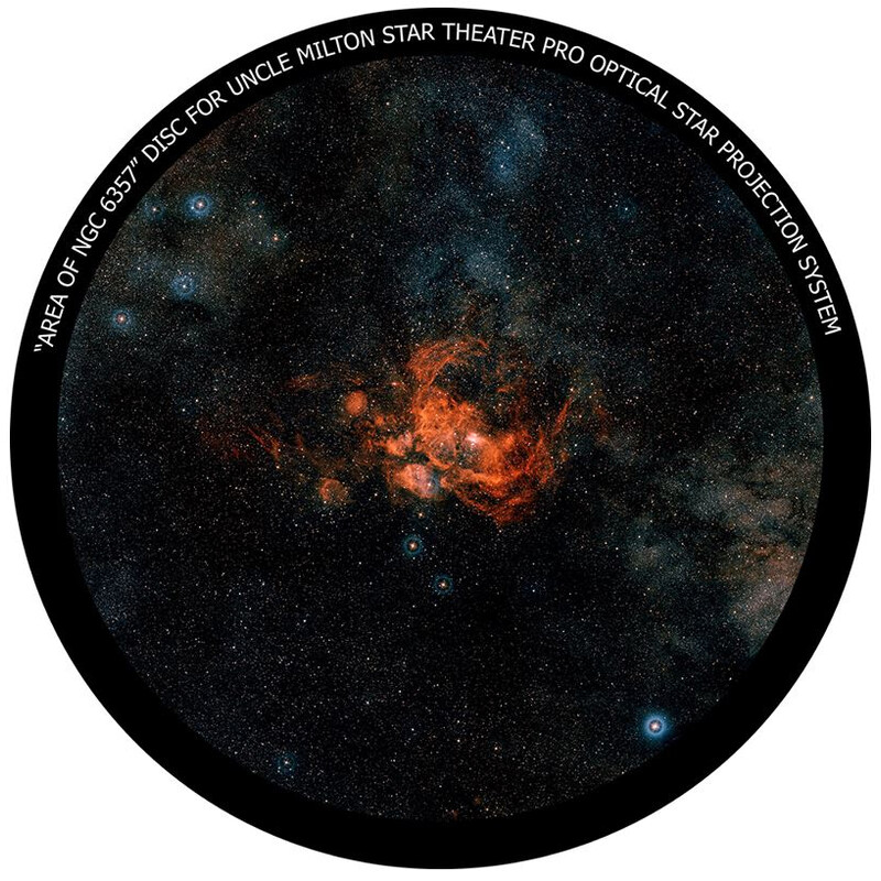 Omegon Diapositive pour l' Star Theater Pro avec motif NGC 6357