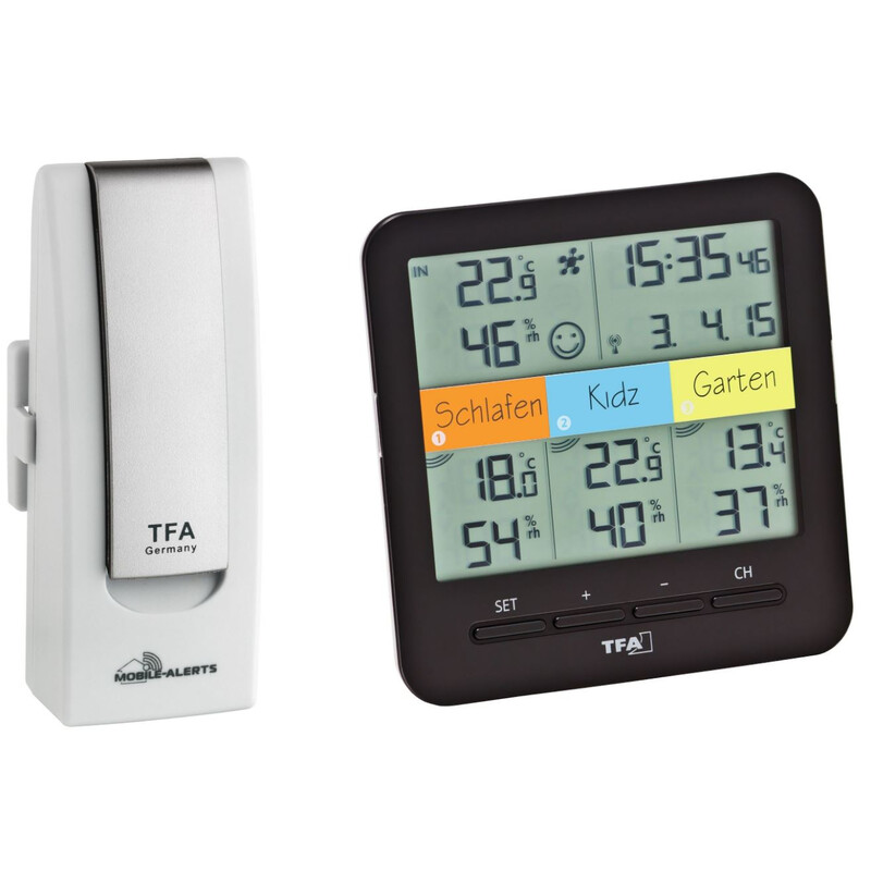 Station météo TFA Kit de démarrage WeatherHub avec thermo-hygromètre sans fil