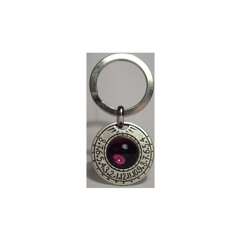 Ragalaxys Porte-clés Saturne Sundial Amethyst