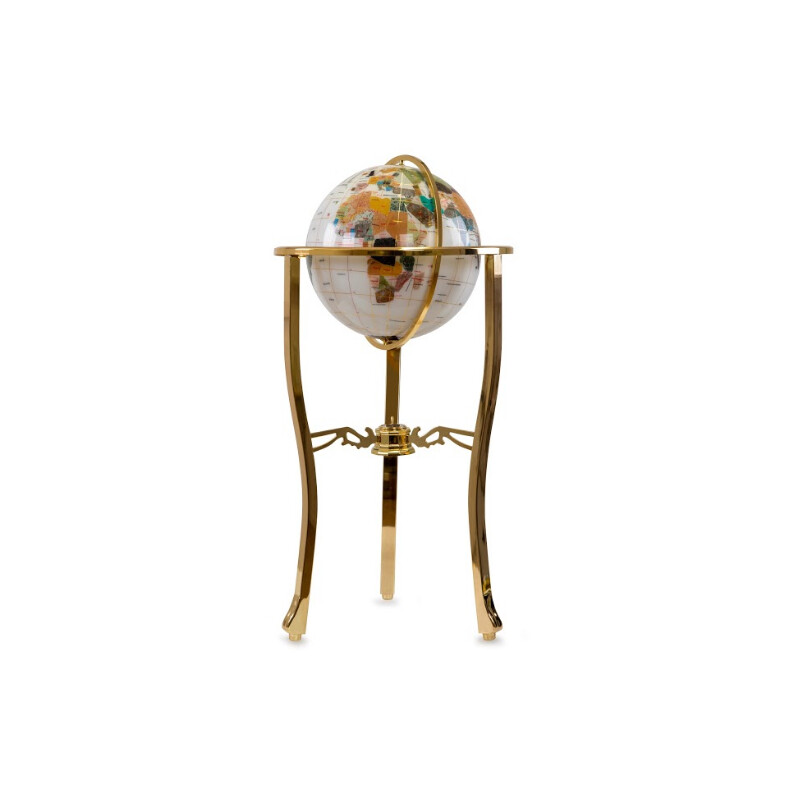 Globe sur pied Pretty Decor Montezuma 33cm ivory