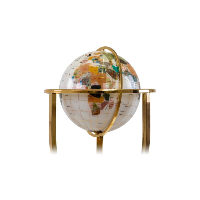 Globe sur pied Pretty Decor Montezuma 33cm ivory