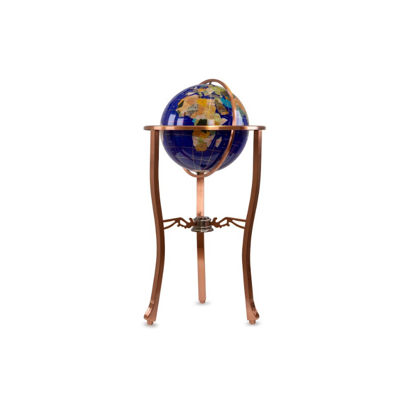 Globe sur pied Pretty Decor Montezuma 33cm blue