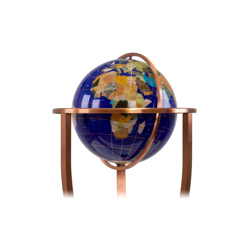 Globe sur pied Pretty Decor Montezuma 33cm blue