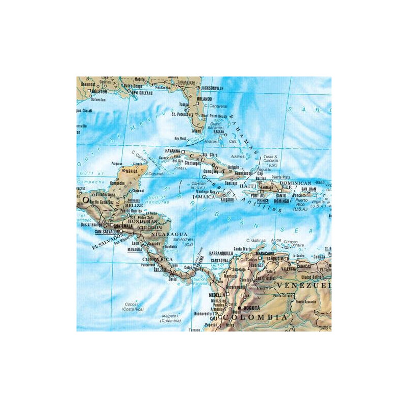 Mappemonde freytag & berndt physique (118 x 82 cm)