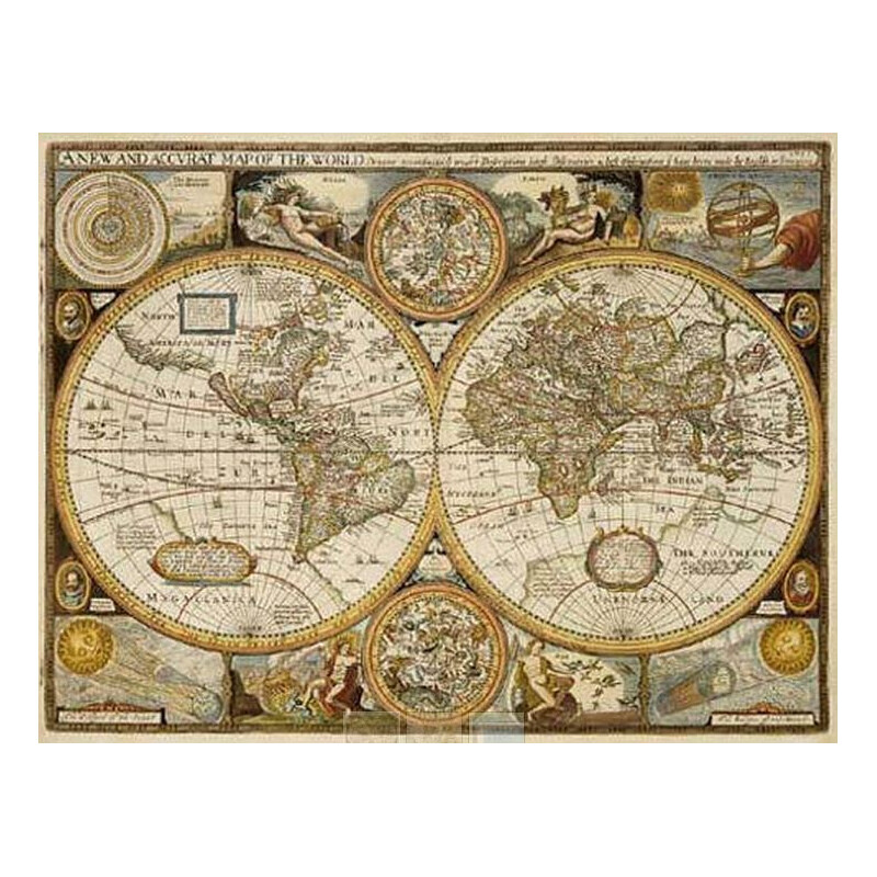 Mappemonde freytag & berndt Antique John Speed 1651 (91 x 69 cm)