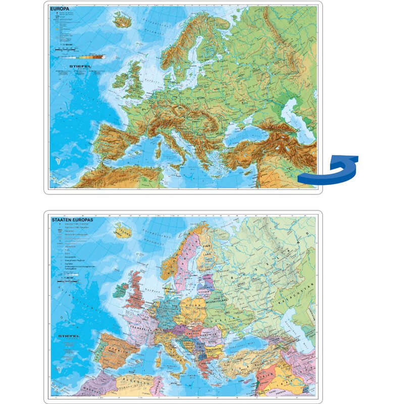 Stiefel Schreibunterlage Europa politisch/physisch