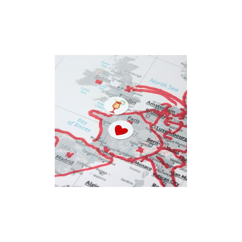 Marmota Maps Autocollants pour Mappemondes