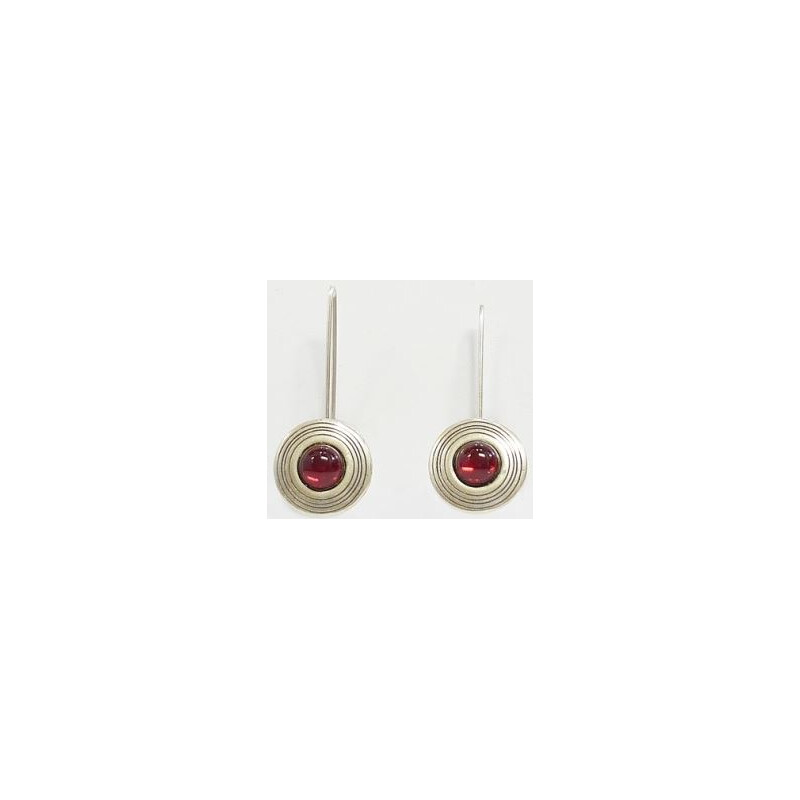 Ragalaxys Boucles d'oreilles Saturne rouge