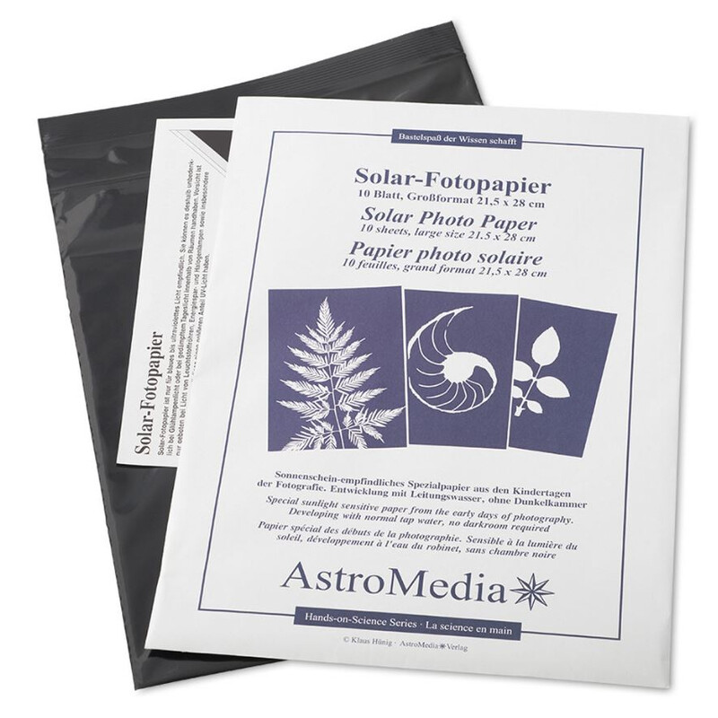 Kit AstroMedia Das Solar-Fotopapier 21,5 x 28 cm