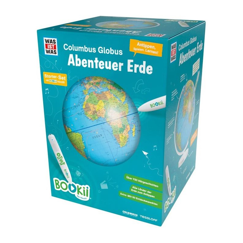 Tessloff-Verlag Kinderglobus BOOKii Globus mit Stift 34cm