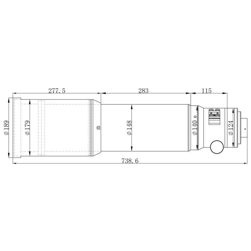 Lunette apochromatique Omegon Pro APO AP 140/672 Triplet OTA