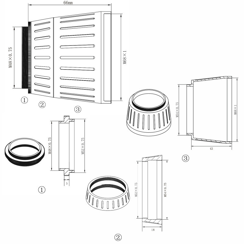 Omegon Apochromatischer Refraktor Pro APO AP 72/400 Quintuplet OTA