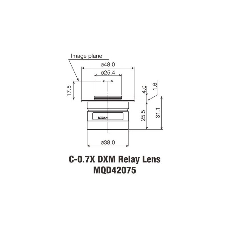 Adaptateur appareil-photo Nikon C-Mount TV Adapter 0,7 x