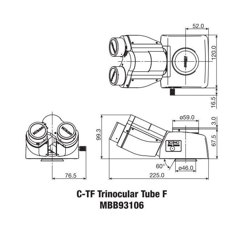 Nikon C-TF Tube trinoculaire F
