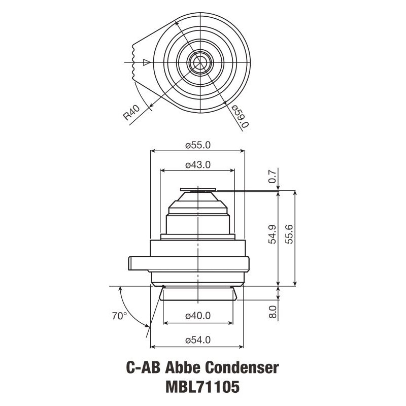 Nikon C-C  Abbe Condenser N.A. 0.90