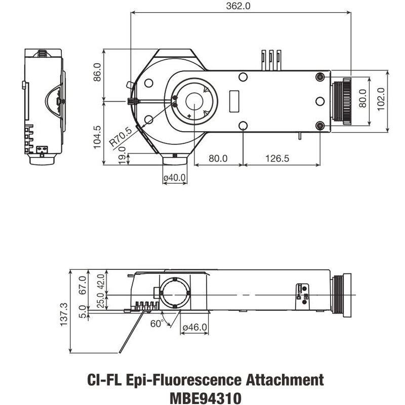 Nikon Ci-FL Epi-fluorescence Attachment