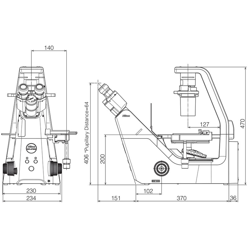 Nikon Microscope ECLIPSE TS2, inversé, trino, PH, FL, avec ou sans objectifs