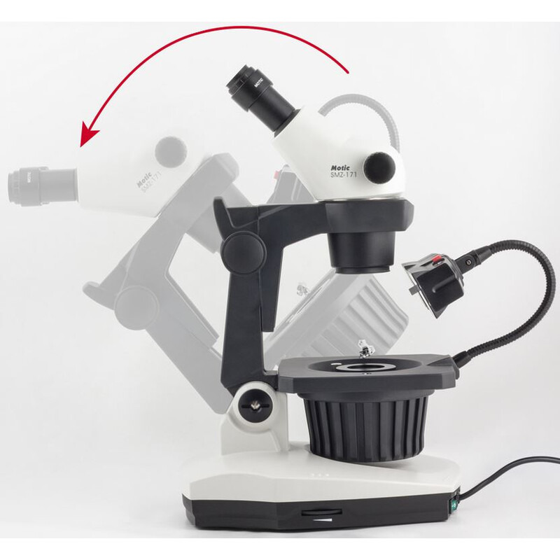 Motic Zoom-Stereomikroskop GM-171, bino,  7.5-50x, wd 110mm