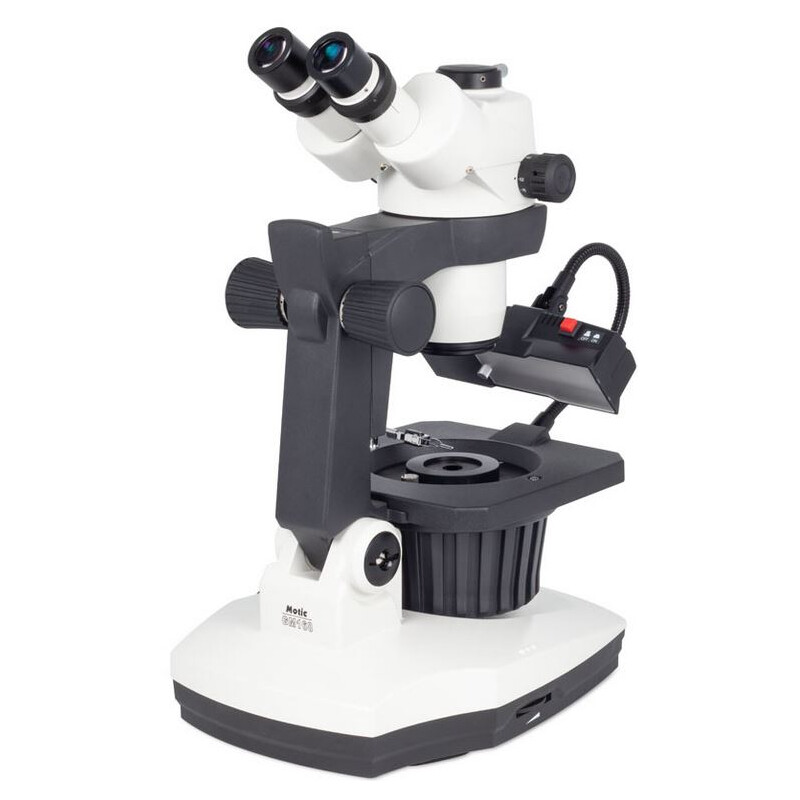 Microscope stéréo zoom Motic GM-168, trino, 7,5-50x, wd 113mm