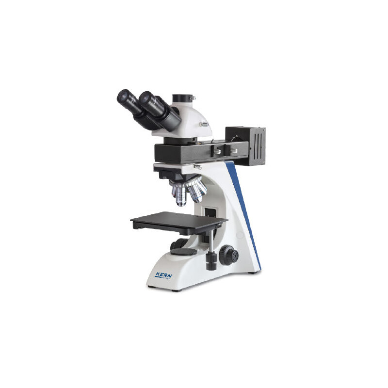 Kern Mikroskop OKN 175, MET, POL, trino, Inf plan, 50x-400x, Auflicht, HAL, 50W