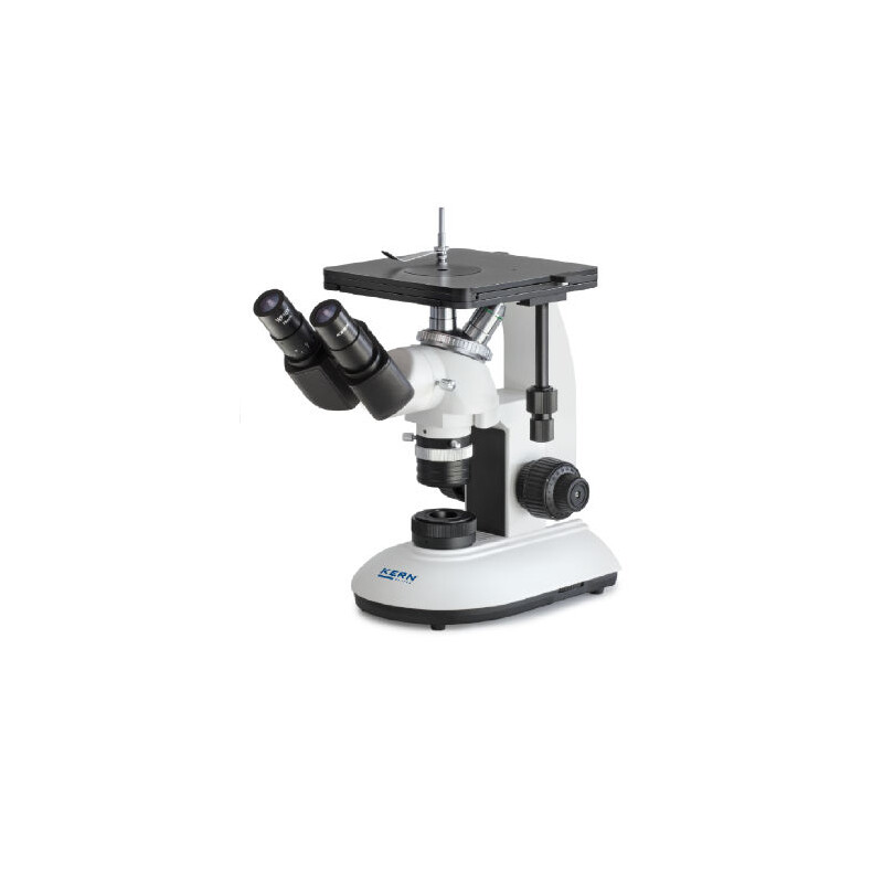 Microscope inversé Kern OLF 162,  invers, MET, bino, DIN planchrom,100x-400x, Auflicht, LED, 3W