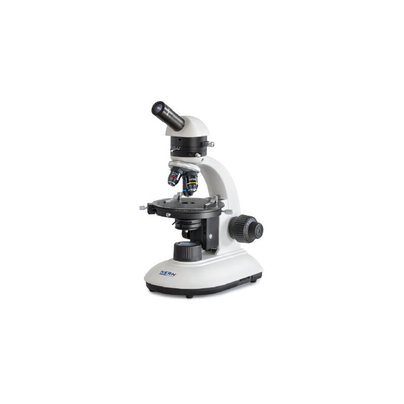 Microscope Kern OPE 118, POL, mono, achro, 40x-400x, montage en surface, HAL, 20W