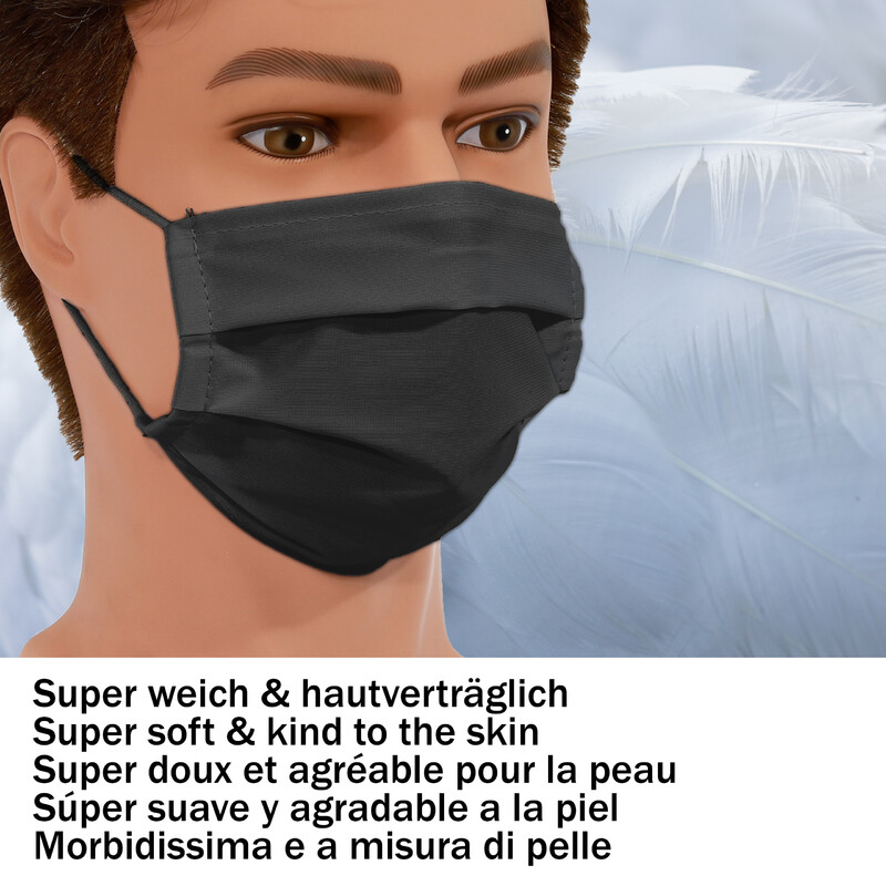 Masketo Masque en polyester, noir, 5 pièces