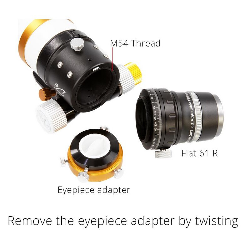 William Optics Adjustable Flattener Reducer Flat61R für ZenithStar 61