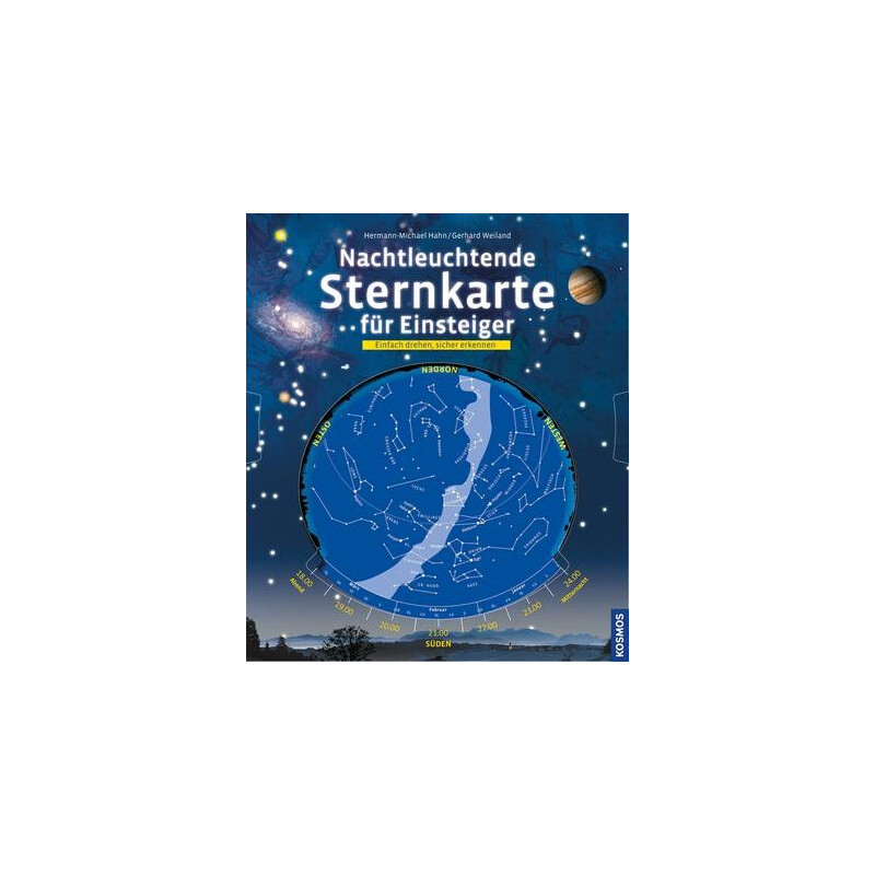 Kosmos Verlag Nachtleuchtende Sternkarte für Einsteiger