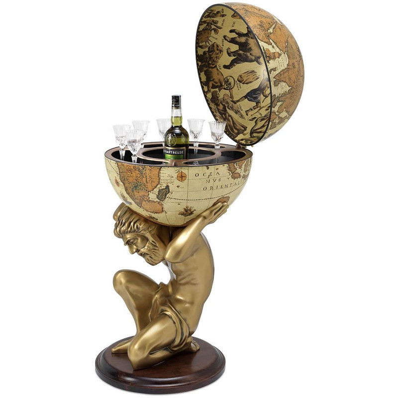 Globe de bar Zoffoli living Atlas Safari 50cm