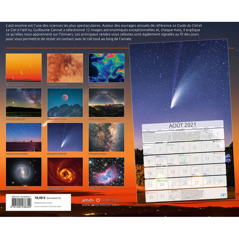 Calendrier Amds édition  Astronomique 2021