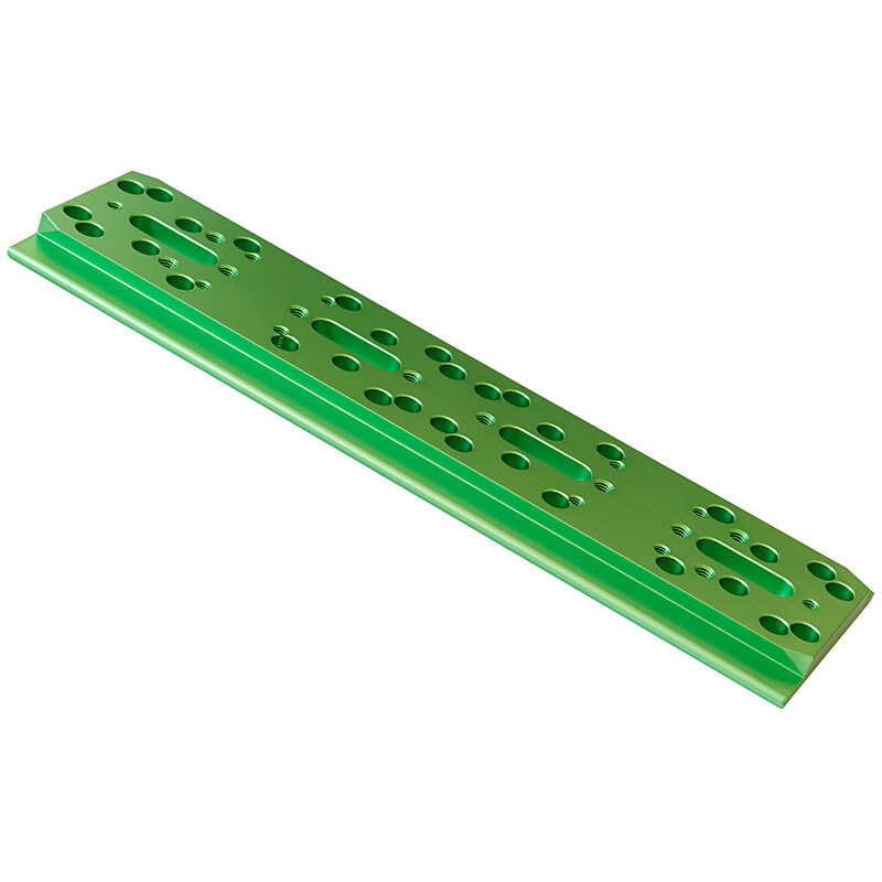 Rail De Support Losmandy Style Omegon – 75x360 Mm – Queue D’aronde 3 Pouces, Aluminium Anodisé Noir