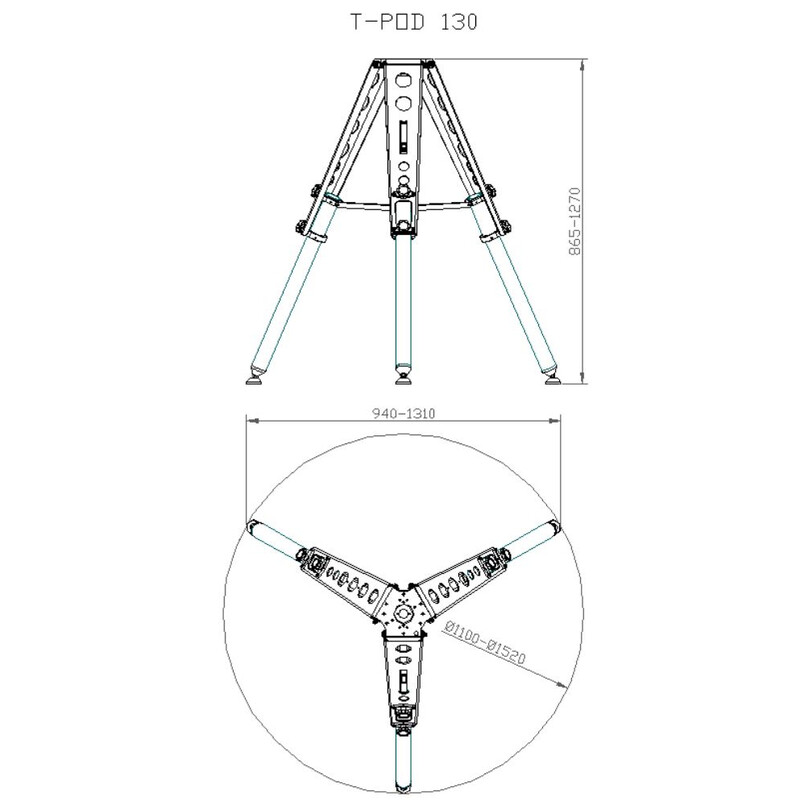 Avalon Stativ T-Pod 130 red