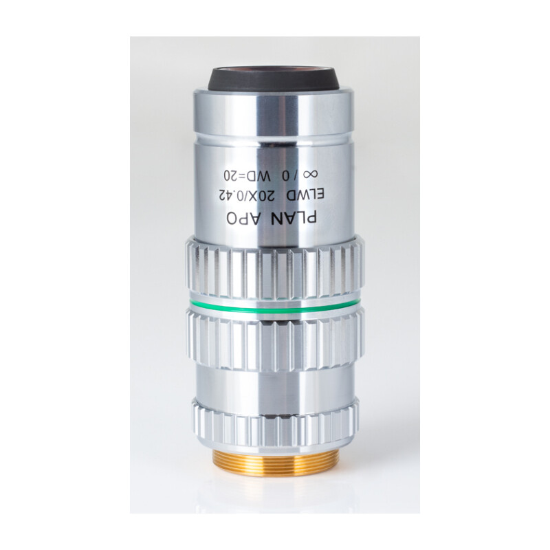 Motic Plan apochromatique. Objectif PA ELWD 20X/0.420 (wd 20mm) Correction de parfocalité