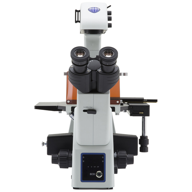 Microscope inversé Optika Mikroskop IM-5FLD-SW, trino, invers, FL-LED, w.o. objectives, CH