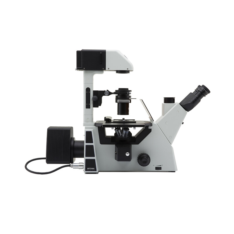 Optika Microscope IM-5FLD-EU, trino, invers, FL-LED, w.o. objectives, EU