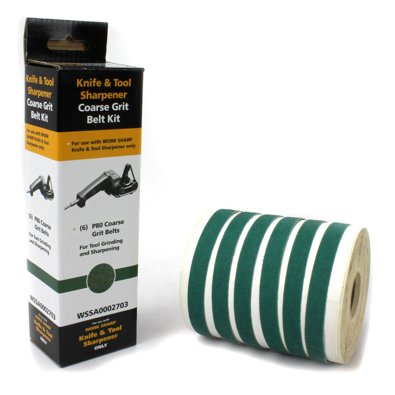 Work Sharp Assortiment de bandes d'affûtage 80