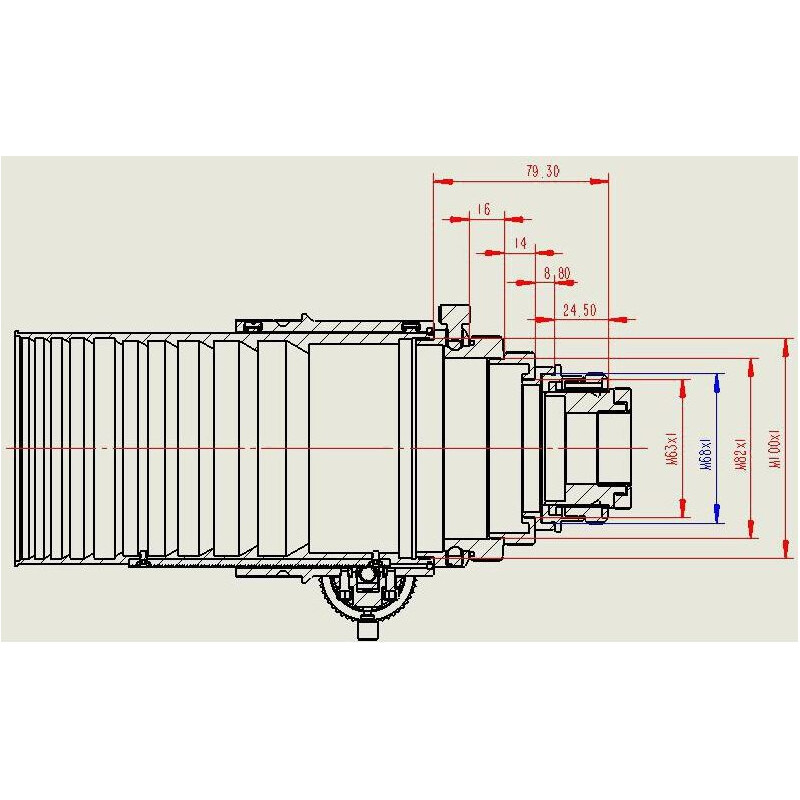 APM Apochromatischer Refraktor AP 152/1200 ED 3.7"-OAZ OTA