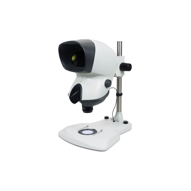 Microscope stéréo zoom Vision Engineering MANTIS Elite-Cam, MHDVF-TS, Säulenstativ, Auf-Durchlicht, LED, Kamera, 2MP, Vifox SW, o. Objektive