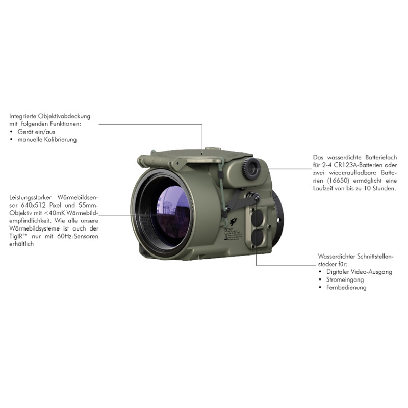 Caméra à imagerie thermique Andres Industries AG TigIR-6Z+