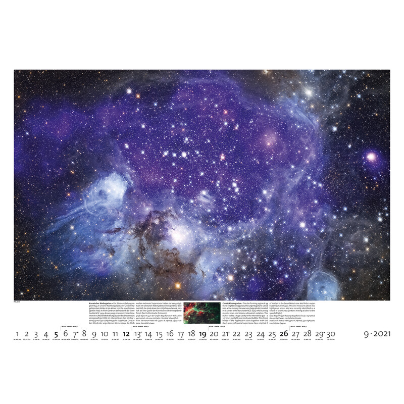 Calendrier Palazzi Verlag Sternzeit 2021