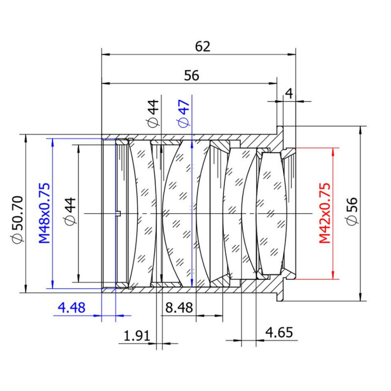 TS Optics Correcteur de coma 0,73x 2"