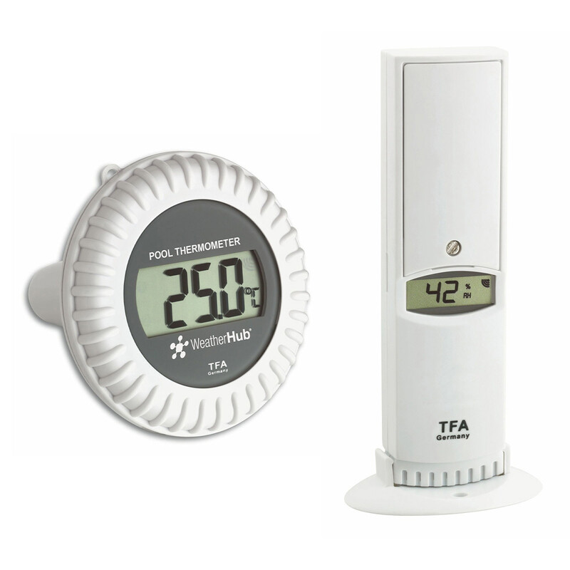 TFA Transmetteur thermo-hygro avec émetteur de piscine WEATHERHUB