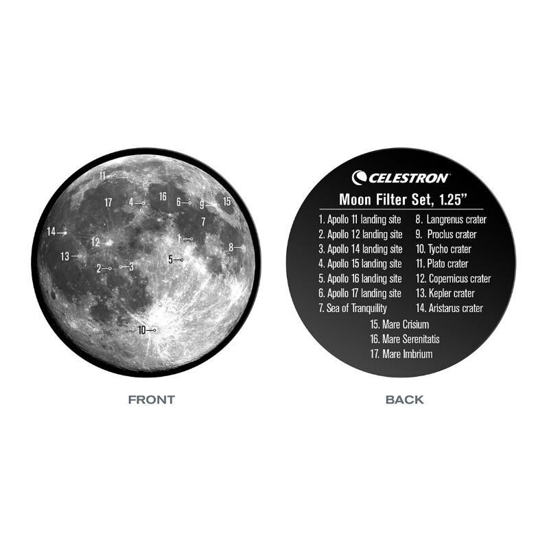Celestron Ensemble de filtres lunaires 1,25"